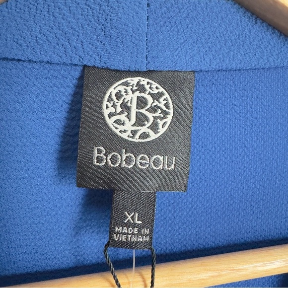 Bobeau Women’s Adult Casual Wrap Long Sleeve Blue Top Jacket XL(Brand New) - Picture 3 of 7